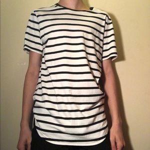 Long fit striped tee